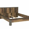 Bed Attaylar 160x200cm - decor - oldwood vintage & donkergrijs