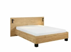 Bed Clara 180x200cm - melamine - golden oak