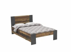 Bed Clif 120x200cm - decor - old wood & beton