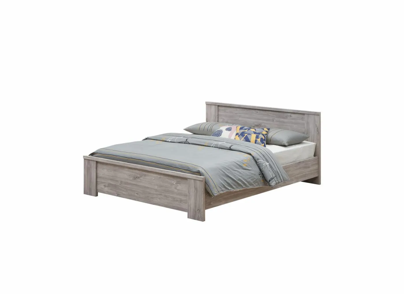 Bed Elias 160x200cm - decor - grijze eik