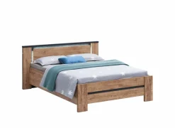 Bed Elsa 180x200cm - decor - industrial oak & black
