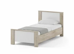 Bed Evora 90x200cm - decor - ivory oak & wit