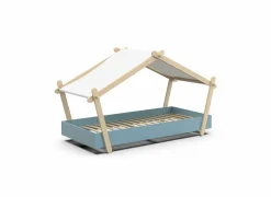 Bed Lodge 90x200cm - MDF - blauw