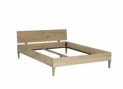 Bed Notte 160x200cm - eik massief & fineer - naturel