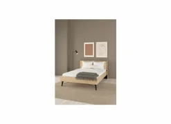 Bed Ry 140x200cm - decor - bruin & zwart