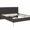 Bed Skagen 180x200cm - stof - python antraciet