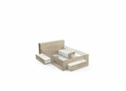 Bed 140x200cm - decor - kronberg eik met opbergruimte