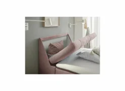 Bedbox Atlantis 120x200cm - stof - flamingo met opbergruimte