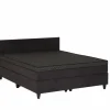 Bedbox BOX53 160x200cm - stof - antraciet