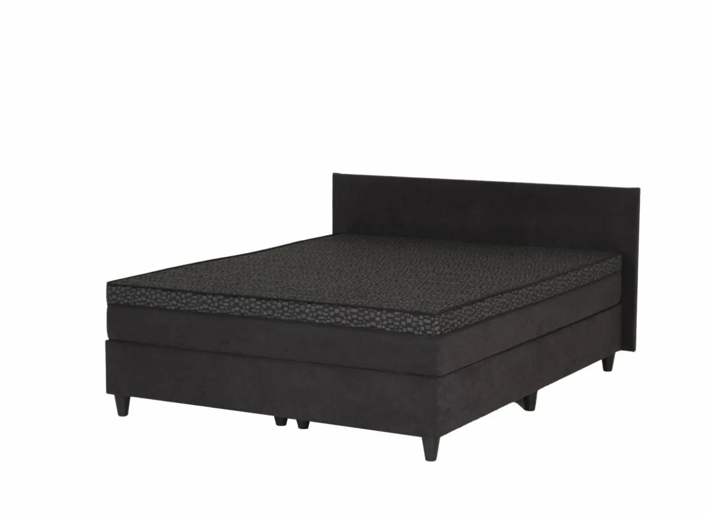 Bedbox BOX53 140x200cm - stof - antraciet