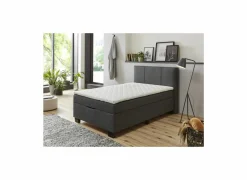 Bedbox BX1620 Â 120x200cm - stof - antraciet met opbergruimte