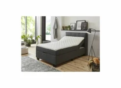 Bedbox BX1620  120x200cm - stof - antraciet met opbergruimte