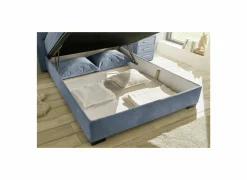 Bedbox Nagol A 140x200cm - stof - blauw met opbergruimte