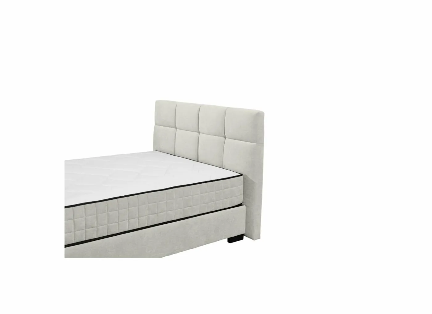 Bedbox Nagol A 140x200cm - stof - beige met opbergruimte