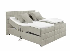 Bedbox 180x200cm - stof - sand elektrisch