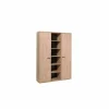 Boekenkast Capo 160x40x216cm - melamine - golden oak