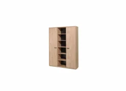 Boekenkast Capo 160x40x216cm - melamine - golden oak
