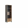 Boekenkast Clif 67x42x205cm - decor - old wood & beton