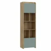 Boekenkast Hoa 59x41x204cm - decor - mauvella eik & groen