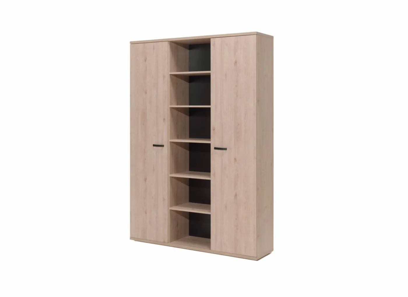 Boekenkast Rio 160x40x222cm - melamine - lente eik