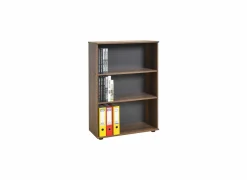 Boekenrek Meradi 72x34x109cm - melamine - bruin