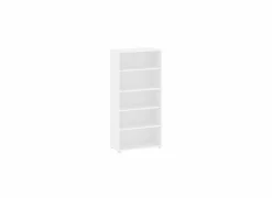 Boekenrek Prima 89x40x186cm - decor - wit