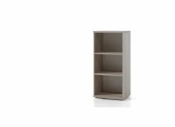 Boekenrek Turbo1 54x42x117cm - melamine - herfst eik & wit