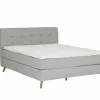Boxspring Box skagen Sting 180x200cm - stof - lichtgrijs