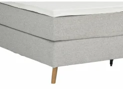 Boxspring Box skagen Sting 180x200cm - stof - lichtgrijs