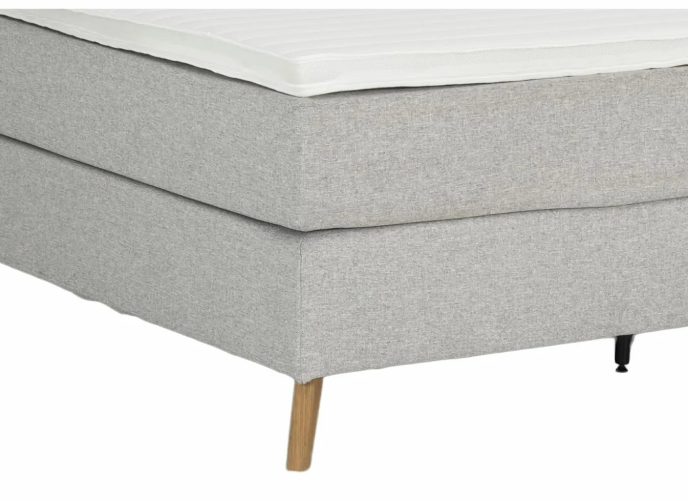 Boxspring Box skagen Sting 180x200cm - stof - lichtgrijs