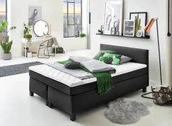 Boxspring BX1480 140x200cm - stof - antraciet