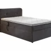 Boxspring BX1880  120x200cm - stof - grijs met opbergruimte