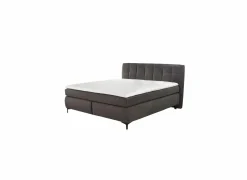 Boxspring Gitta 180x200cm - stof - donkergrijs