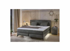 Boxspring Kira Mix 180x200cm - stof - donkergrijs