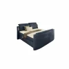 Boxspring Moviestar Normal 180x200cm - stof - blauw met tv-lift