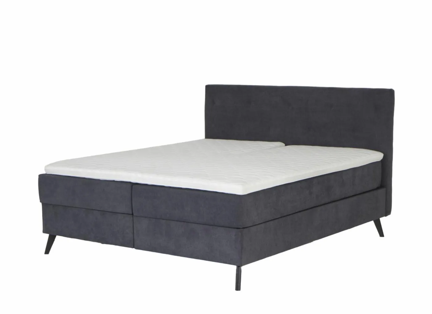 Boxspring Skagen Knapper 180x200cm - stof - antraciet