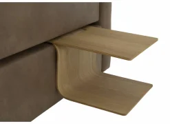 Boxspring Skagen 180x200cm - lederlook - cognac