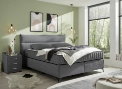 Boxspring Vlieland 180x200cm - stof - antraciet