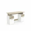 Bureau Platon 135x55cm - decor - kronberg eik & wit