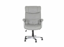 Bureaustoel Big Daddy 68x75,5x112cm - lederlook - grijs