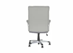 Bureaustoel Big Daddy 68x75,5x112cm - lederlook - grijs