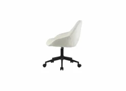 Bureaustoel Clover 56,5x61x87cm - stof - wit teddy