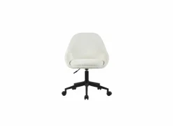 Bureaustoel Clover 56,5x61x87cm - stof - wit teddy