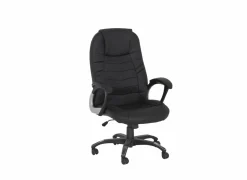 Bureaustoel Gaga 68x68x120cm - lederlook - zwart