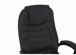 Bureaustoel Gaga 68x68x120cm - lederlook - zwart