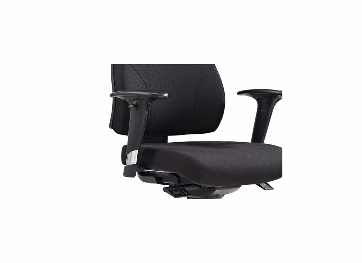 Bureaustoel Geronimo 66x61,5x104,5cm - stof - zwart