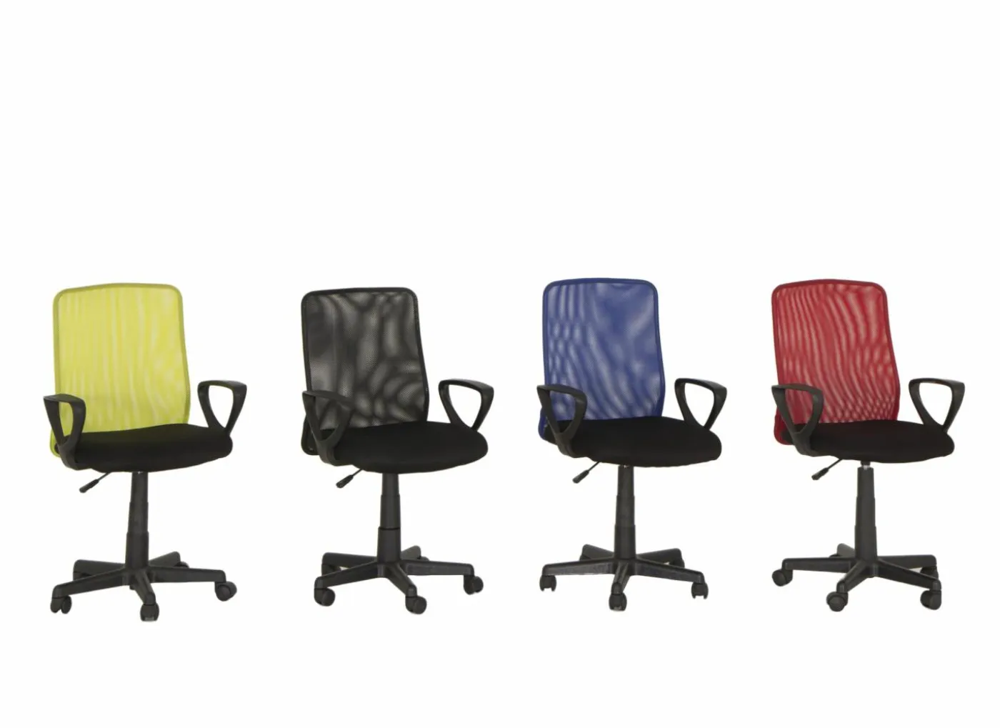 Bureaustoel Mosquito 56x47x99cm - stof - zwart