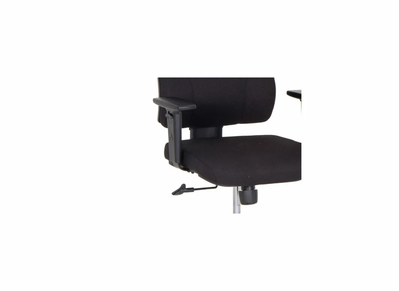 Bureaustoel Rubino 63x67,5x102cm - stof - zwart