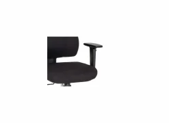 Bureaustoel Rubino 63x67,5x102cm - stof - zwart