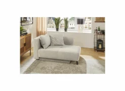 Chaise longue Rex Recamière 155x95x81cm - stof - lichtgrijs met bedfunctie